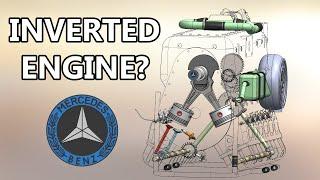 The INVERTED V12  Why!?!?  - 3D animation - DB 600 Engine // Daimler Benz