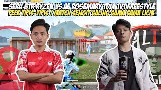 SERUU! BTR RYZEN VS AE ROSEMARY TDM FUNMATCH 1v1 | SUPER SENGIT SAMA SAMA KERAS DAN LICIN