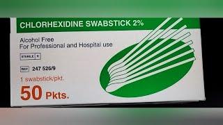 chlorhexidine swab stick