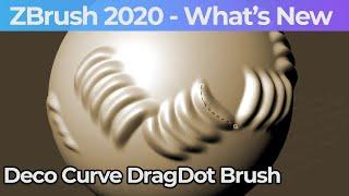 033 Zbrush 2020 Deco Curve Drag Dot Brush