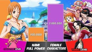NAMI vs ALL FEMALES Power Levels | One Piece Power Scale