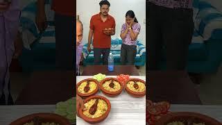 Bottle Flip And Eat Chicken Matka Biryani Challenge #shorts