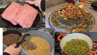 طريقة القوزي (رز و بازلاء) أسهل طبخة للأمهات و العزايم