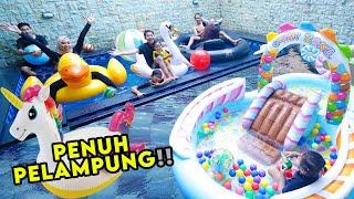 PENUHI KOLAM RENANG DENGAN PELAMPUNG‼️ SERU BANGET‼️