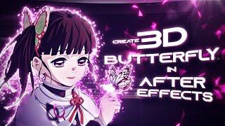 Create 3D Butterfly in After Effects | Ae Tutorial