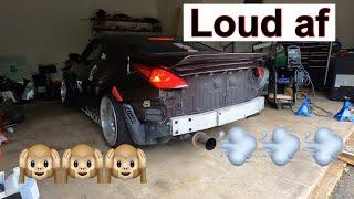 350z DRIFT CAR GETS RESONATOR DELETE