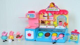 Plastilina Play Doh y la Familia de Peppa Pig comiendo Paletas y Helados de Playdoh!!! TotoyKids