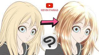 How to PAINT anime style HAIR in Clip Studio PAINT | Kevin Farias