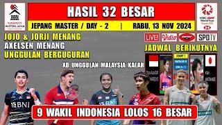 JOJO AXELSEN JORJI MENANG ~ Hasil 32 Besar Jepang Master 2024 Hari Ini ~ 9 Wakil INA Lolos 16 Besar