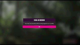 How to fix "you may not proceed without being signed in to profile" on forza horizon 5