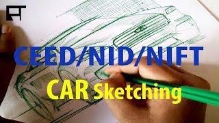 CEED/NID/NIFT -  Car Sketching Tutorial