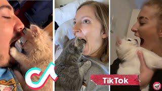 Open Your Mouth And See What Your Cat Does  - TikTok Compilation