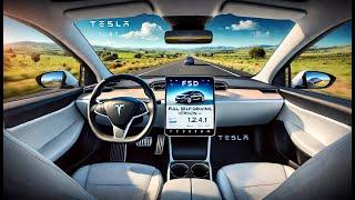 Hands Free Tesla FSD 12.4.1 will change your life