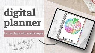 Digital Teacher Planner, Best Planner for Teachers, Ipad planner, Goodnotes Planner, Back To School