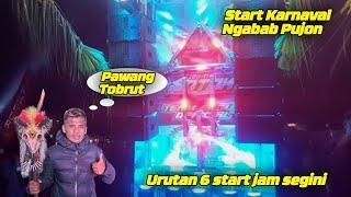 Pawang Tobrut Muncul | Urutan nomor 6 baru start malam | Start Karnaval Ngabab Pujon