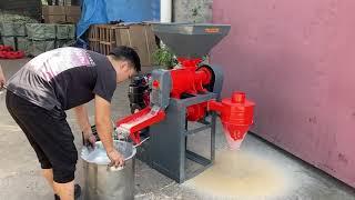 Test 6N70 Big Rice Mill Machine With 11HP Diesel Engine