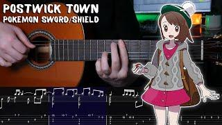 Postwick Town - Pokémon Sword & Shield - Fingerstyle Guitar Tutorial + TAB