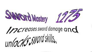 Putting All stat Points into Sword Mastery Watch what happens