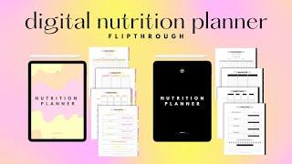 Digital Nutrition & Meal Planner | Flipthrough | The Werk Life Shop