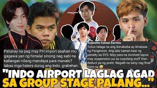 INDO AIRPORT LAGLAG NA GROUP STAGE LANG INABOT? SEE YOU SOON NAG HIGANTE BALAGBAG ANG ONIC? NO INDO!