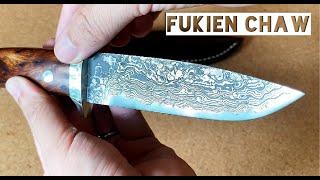 Mr Itou Knife - Damascus R2 Drop Point Hunter (119mm blade) | 裕翠 Hiroo Itou Damascus Knife