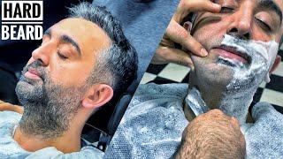 ASMR BEARD CUT • I've never seen such a tough beard • Head Massage