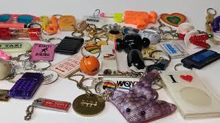 80s/90s Keychain Collection Haul vintage keychain unboxing