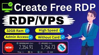 How to Create Free Window RDP Server Full Method 2025  | Get Free Window RDP Server Lifetime 2025 