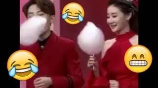 Me with my friends at lunch   - Woman Quickly Eating Candy Floss For Competition Vine Fail