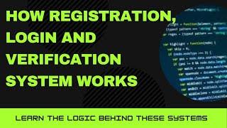 how user registration, login and verification system like facebook works