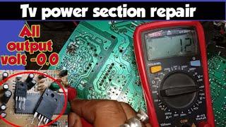 STR power supply repair in CRT TV ||   Secret fault. 