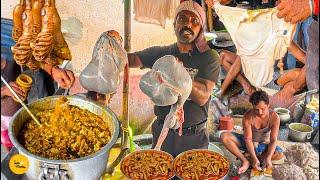 Dumka Most Viral Jharkhandi Style Unlimited Mutton Bhoti Bhat Making Rs. 60 Only l Dumka Street Food