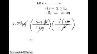 1.00 kilogram (kg) Unit Conversion  to Ounces (oz)
