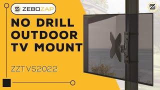 No Drill Outdoor TV Mount | Zebozap ZZTVS2022 Swiveling Gazebo Outdoor TV Mount