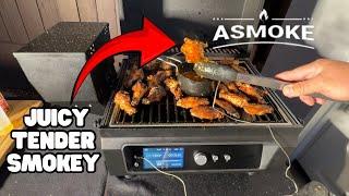 Viral Buffalo Hot Wings On ASMOKE Essential Portable Pellet Grill