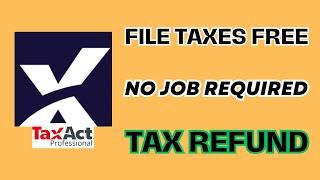 How To Files Taxes for Free Without a Job Tax Return