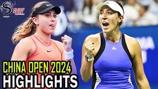 Paula Badosa vs Jessica Pegula Round 4 Highlights | Beijing 2024