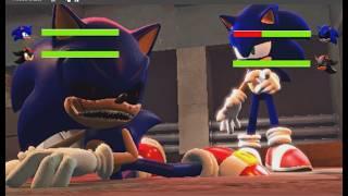 Shadow And Sonic vs SONIC.EXE With HEALTHBARS