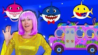 Las ruedas del autobús con tiburones  | Canciones Infantiles | Anuta Kids Channel en Español