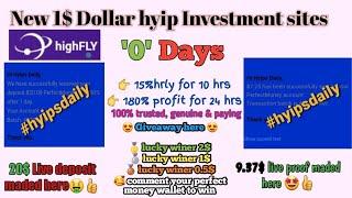 #highly.cc - New 1$ hourly hyip investment site 2021. 7.25$ live proof. 20$ deposited #hyipsdaily