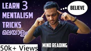 LEARN 3 BEST MIND READING MENTALISM Tricks in MALAYALAM||10k special||VisualMagix