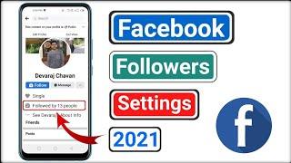 Facebook Followers Settings 2021