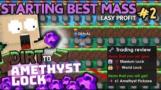 START MASS + BUYING AMETHYST PICKAXE! | DIRT TO AL #2 | Breaworlds