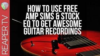 How To Record & EQ Rock & Metal Guitars for FREE