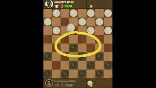 Live Checkers game 99. How to win if your opponent's first move is to position 4.