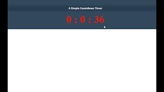 JQuery Countdown Timer Complete