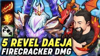 5 Revel - Firecracker Bonus Damage Daeja!! | TFT Dragonlands | Teamfight Tactics