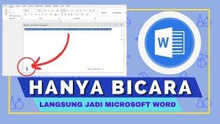  CARA MERUBAH SUARA MENJADI TEKS DI MICROSOFT WORD (Tidak Perlu mengetik )