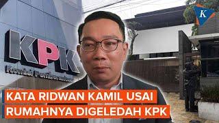 Respons Ridwan Kamil Usai Rumahnya Digeledah KPK Terkait Kasus Bank BJB