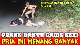 PRANK KUNTILANAK TERBARU | MALAH MENANG BANYAK COWOK INI | FUNNIEST GHOST PRANK